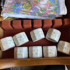 Lenox Village Napkin Rings Set of 8